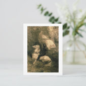 A Knight, c.1885 Briefkaart (Staand voorkant)