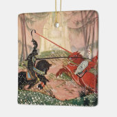 "A Knightly Joust" van Thomas Mackenzie Keramisch Ornament (Links)
