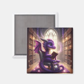 À la bibliothèque - Purple Dragon Magnet (Recto/Verso)