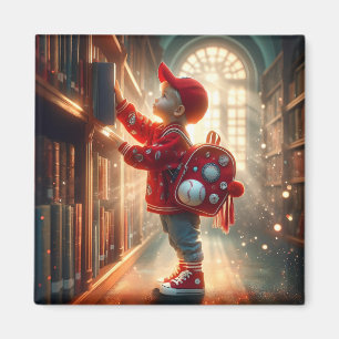 À la bibliothèque - Red Magnet