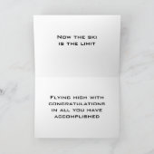 À LA CARTE DE FÉLICITATIONS "NOUVEAU PILOTE" (Intérieur)