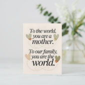 À la carte de la Mère du Monde - Citation familial (Debout devant)