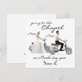 « À la Chapelle » Annonce de Save the Date (Devant / Derrière)