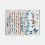 À la couverture de ma fille, nom personnalisé (Devant (Horizontal))