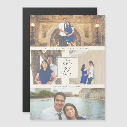 À la Faire-part de grossesse Dernière (Devant / Derrière)