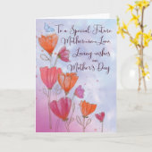 À la future carte d'amour pour la Fête des mères e (Fleur jaune)