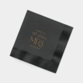 À la future Mme Serviettes en feuille d'or (Gauche)