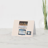 À la lueur d'une bougie un design Carte de remerci (Dos)