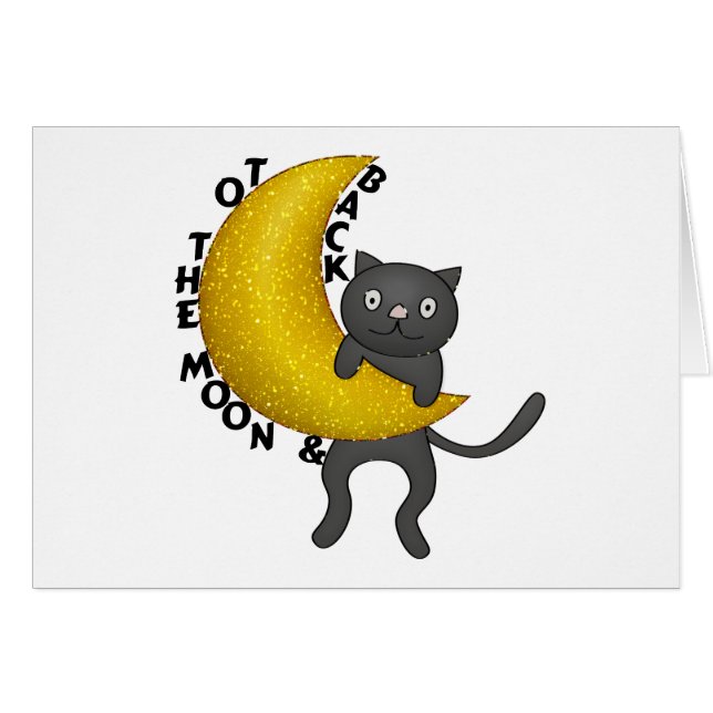 À la lune et au chat arrière de Kitty (Devant horizontal)