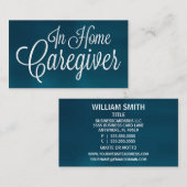 À la maison aideur brossé Carte de visite (Devant / Derrière)