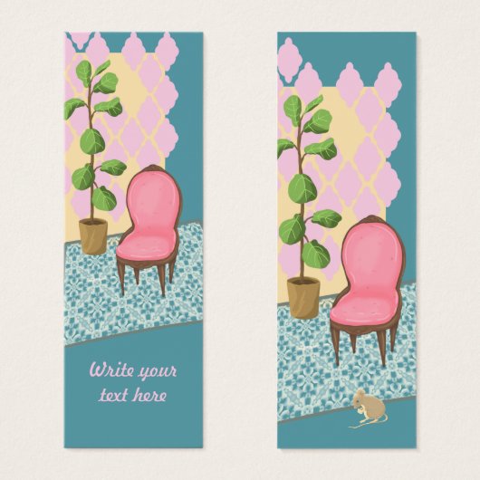 À la maison Signet personnalisé (Devant & derrière)