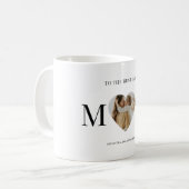 À la Meilleure Maman Photo Coeur Mug - Personnalis (Devant gauche)