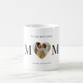 À la Meilleure Maman Photo Coeur Mug - Personnalis (Centre)