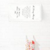 "À la Mémoire" Bannière de mariage mémorial classi (Insitu)