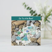 À la mer au bord de la plage ! Invitations ! Fossi (Debout devant)