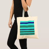 A la mode Blue Tote Bag (Voorkant (product))