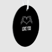 À la mort - Skeleton Heart Mains Classique (devant)