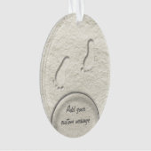 À la plage - empreintes de sable (devant)