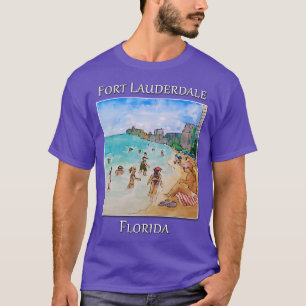 À la plage Fort Lauderdale Floride TShirt
