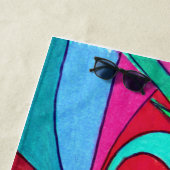 À la plage - Serviette de plage (En situation)