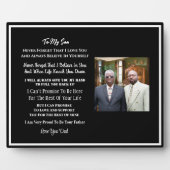 À la plaque de mon fils (Devant)