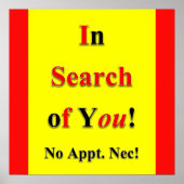 À la recherche de vous Affiche Matte (Devant)