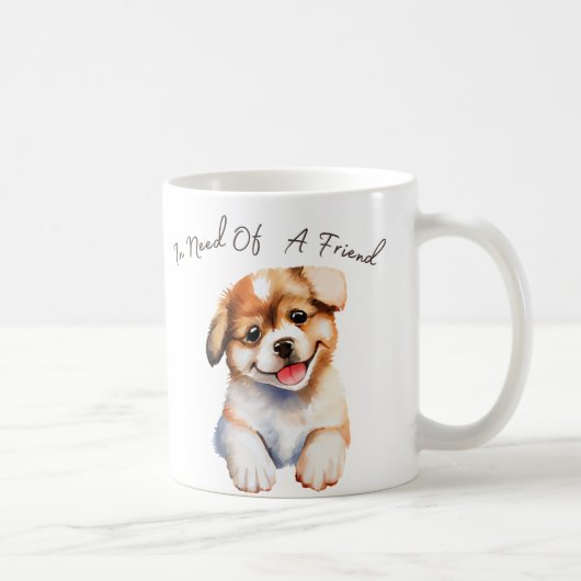 A la recherche d'un ami chiot Mug (Droite)