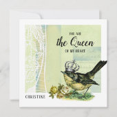 À la reine de mon coeur. Cartes de Saint Valentin (Devant)