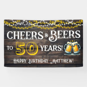 À la santé et aux bières Bannière de fête d'annive
