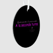 A La Seconde tourne noir et rose rond (devant)