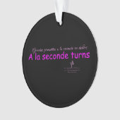 A La Seconde tourne noir et rose rond (devant)