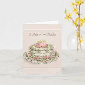 À la soeur sur sa carte de note d'anniversaire (Fleur jaune)