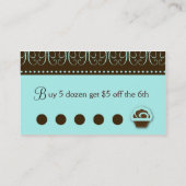 À la turquoise 311 de bonbon carte perforée (Dos)