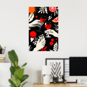 À la vie Impression d'art Scène de toast avec (Bureau à domicile)