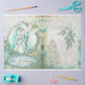 A Laat het Ontwerp 2 van de Sneeuwreeks Tissuepapier (Craft)