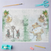 A Laat het Ontwerp 5 van de Reeks Sneeuwen Tissuepapier (Craft)