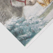 A Laat het Ontwerp 6 van de Sneeuwreeks Tissuepapier (Detail)