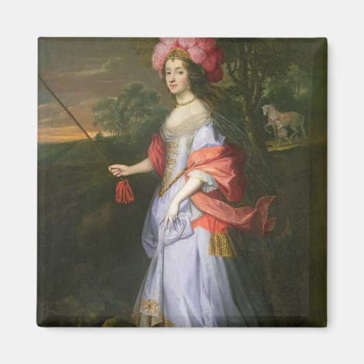A Lady in Masquerade Costume, c.1679 Magneet (Voorkant)