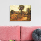 A Lane nabij Dedham, c.1802 (olie op canvas) Canvas Afdruk (Insitu (Woonkamer))
