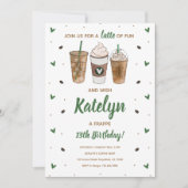 A Latte of Fun Birthday Invitation (Devant)