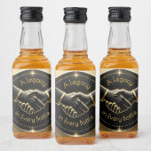 A Legacy in Every Bottle Handshake Likeurfles Etiket (Flessen)