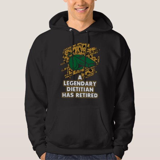 A Legendary Dietitian Has Retired  Weight Loss Coa Hoodie (Voorkant)
