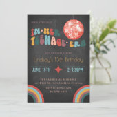 À l'ère adolescente Invitation d'anniversaire funk (Debout devant)