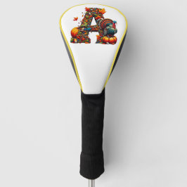 A letter A in Thanksgiving style Golfheadcover