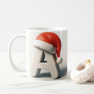 A letter Christmas design Mug Festive Design