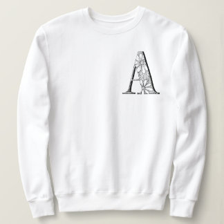 "A" Letter Initiaal Monogram Sweatshirt