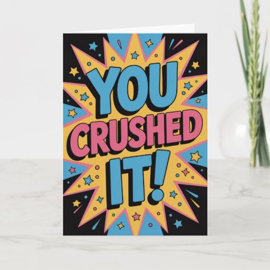 A Level Exam Congratulation Graduation  Kaart (Voorkant)