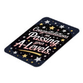 A Level Exam radiant star Congratulation cards Magneet (Linkerzijde)