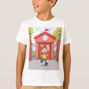 À l'heure et prêt - Retour à l'école T-shirt pour