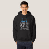 A life without construction site Excavator Hoodie (Voorkant volledig)